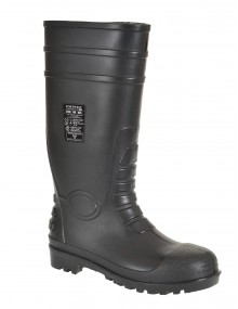 Portwest FW95 Safety Wellington - Black Footwear